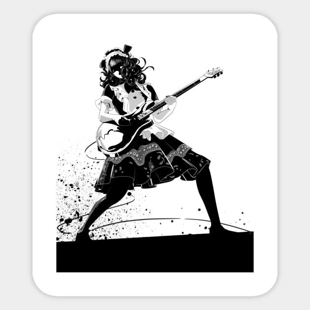 Bandmaid guitarist Sticker by joearc